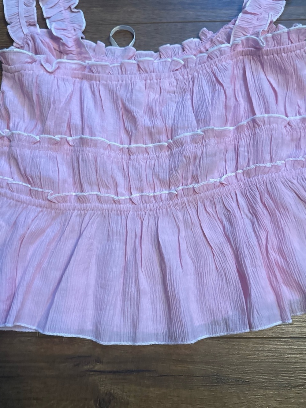 Pink Ruffle Tank Top - Picture 6 of 6